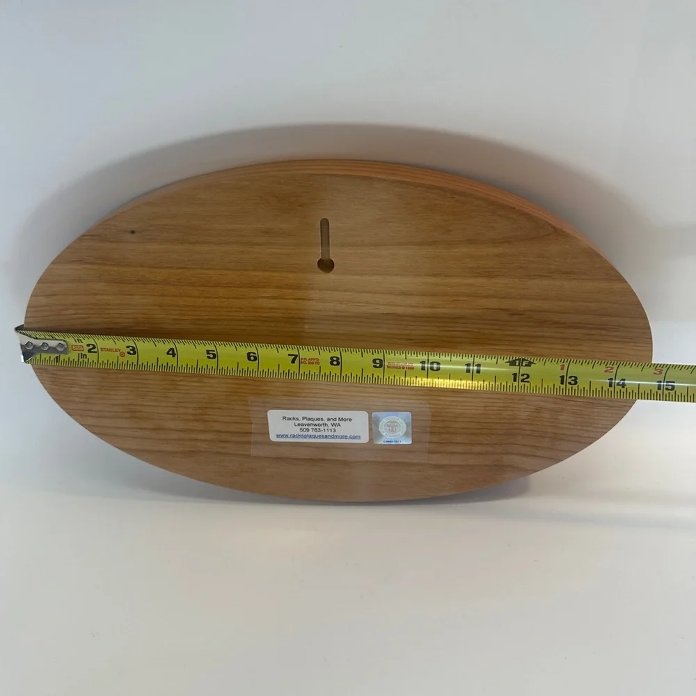 WSU Washington State University Solid Wood‎ Hand Crafted Plaque with Clock Cougs